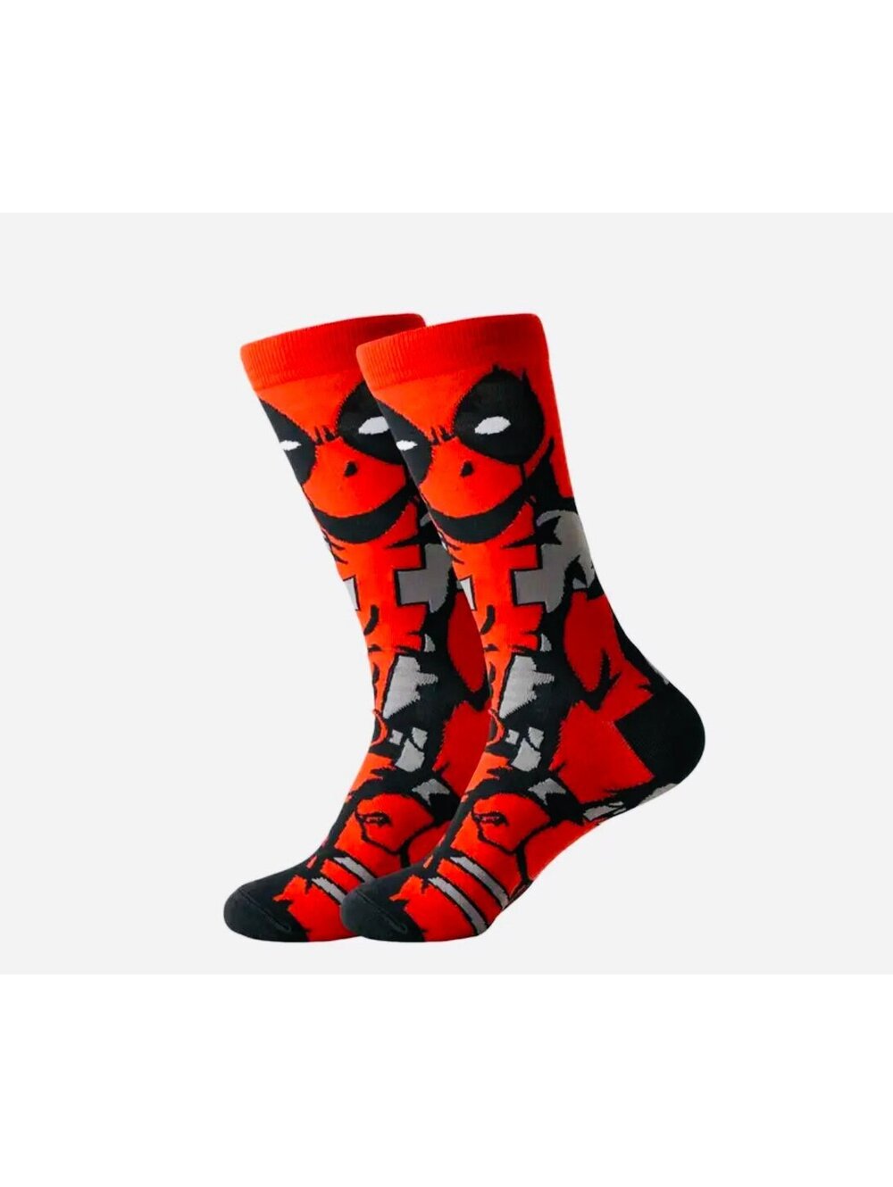 New - Deadpool Themed Socks (Men's Size 7-11)